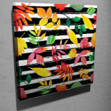 Tablou decorativ, KC120, Canvas, Dimensiune: 45 x 45 cm, Multicolor, Symphony