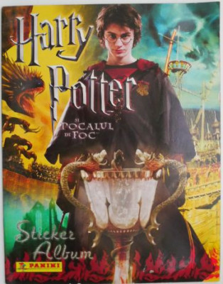 Harry Potter si Pocalul de Foc. Album de abtibilduri Panini (contine 100 din 198 de abtibilduri) foto