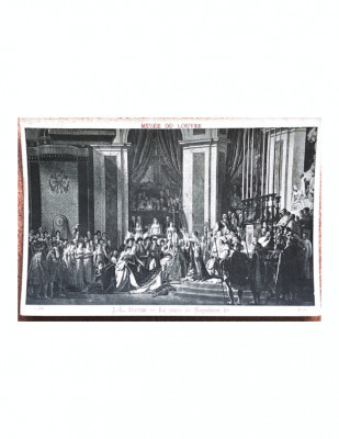 Le Sacre de Napoleon - Carte postala Franta - Mus&amp;eacute;e du Louvre foto