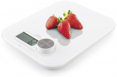 Cantar de bucatarie Trisa Dynamo Kitchen Scale Dinamometru 5 kg Tara Alb foto