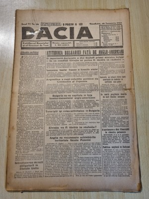 Dacia 29 ianuarie 1944-art. lugoj,timisoara,stiri al 2-lea razboi mondial foto