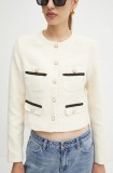 Morgan sacou VAKER culoarea bej, un singur rand de nasturi, modelator, VAKER