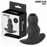 Addicted Toys-Plug Anal Cavitar din Silicon, Mărime M 9.6 cm