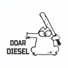 Sticker Auto Clapeta Rezervor , Doar Diesel