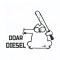 Sticker Auto Clapeta Rezervor , Doar Diesel