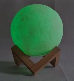 Lampa decorativa 3D multicolora cu touch, Moon Light, USB cu 7 culori, Multicolor