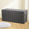 Cutie Depozitare Gossi Negru 118x53x57cm Polipropilena 340L Lada Depozitare Unelte, Perne, Obiecte cu Roti