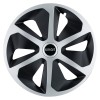 Set 4 capace roti Roco Gri-Negru R17 pentru gama auto Smart, Autohelix MSA