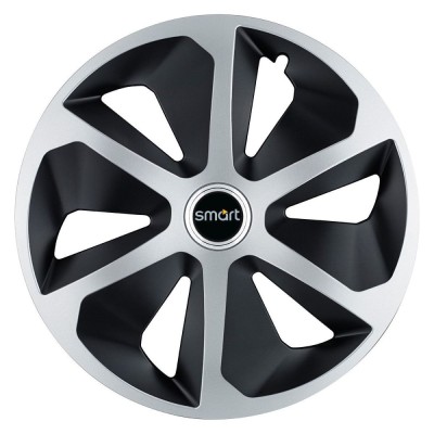 Set 4 capace roti Roco Gri-Negru R17 pentru gama auto Smart foto