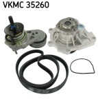 SKF VKMC 35260 Pompa apa + Set curea transmisie cu caneluri