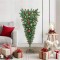 vidaXL Brad de Crăciun artificial cu lumini, cu bile, cu design răsturnat 3396850