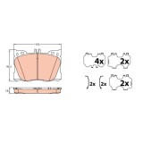 Placute frana TRW GDB2150