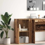 vidaXL Bibliotecă, lemn vechi, 40x30x77 cm, lemn prelucrat 857865