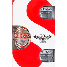 Vodka Stalinskaya, 0.7L + 2 pahare
