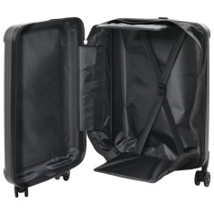 vidaXL Valiză pliabilă cu carcasă dură 20&#039;&#039; gri &icirc;nchis 34x23x55.5 cm ABS