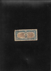 Rar! China ocupatie Japonia 5 sen 1940 seria14 uzata