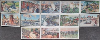 Lot (11) 13 Cartonase Margarina Teuta 1932 seria 1000 de ani de istorie germana foto