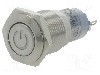 Intrerupator anti-vandalism, ON-(ON), &Oslash;16mm, ONPOW, LAS2GQF-11DT/G/24V/S