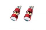 Set becuri auto cu LED CANBUS compatibil T10e W5W 27 SMD Alb 12V/24V, destinat