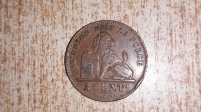 2 cents 1919- Belgia foto