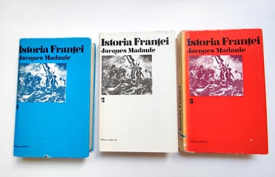Set din 3 volume, Istoria Frantei 1-2-3, de Jacques Madaule, text in Romana, carte second hand, din 1973 foto
