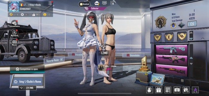 Cont pubg mobile glaciar lvl 6