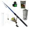 Set lanseta telescopica Fishing 2.7 m, mulineta LC 140 , nada, senzor Fish si accesorii