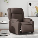Cumpara ieftin Gossi fotoliu rabatabil electric, maro, piele ecologica