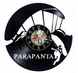 Ceas de Perete Decorativ Vinil Parapantism Zbor Liber Negru 30 cm Manual Cadou