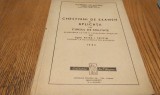 CHESTIUNI DE EXAMEN SI APLICATII LA CURSUL DE EDILITATE Alimentari cu Apa si Canalizarea Oraselor - Petre I. Trofin - 1946, 101 p.