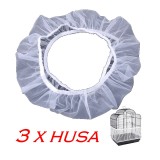 Set 3 Huse Colivie Ropet, L (20x165cm), Protectie Semitransparenta, Elastic, Curatare Usoara