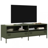 VidaXL Dulap TV, verde măsliniu, 135x39x43,5 cm, oțel laminat la rece