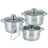 Set 3 oale inox Bohmann, capace sticla incluse, Argintiu