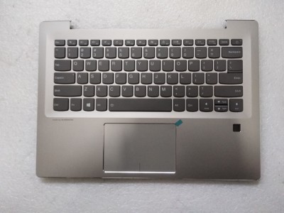 Carcasa superioara palmrest Laptop, Lenovo, IdeaPad 520S-14IKB Type 81BL, 5CB0N78524, AM1YN000700, iluminata, cu slot fingerprint, layout US foto