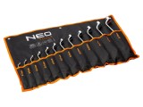 Set Chei Inelare Cotite NEO TOOLS 12 buc Oțel Crom-Vanadium 09-952 cu Etui