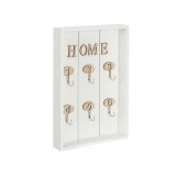 Suport pentru chei cu mesaj Home, 20x30 cm, Lemn, ATU-088364, Oem