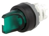 Comutator rotativ 22mm verde IP66