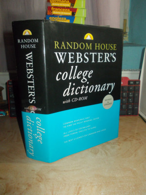 WEBSTER&amp;#039;S COLLEGE DICTIONARY , RANDOM HOUSE , U.S.A. , 2001 , WITH CD-ROM foto