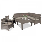Cumpara ieftin Set de mobilier de grădină Corfu relax duo, set cappuccino