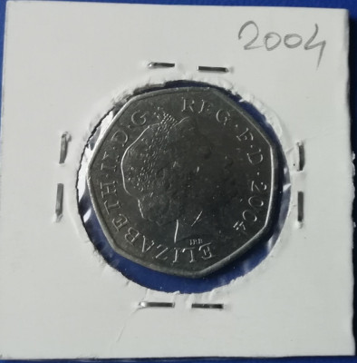 M3 C50 - Moneda foarte veche - Anglia - fifty pence - 2004 foto