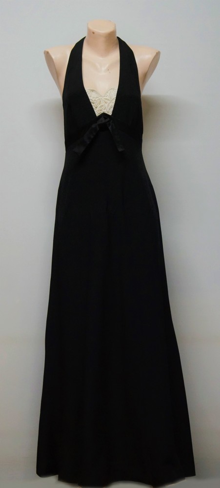 Rochie vintage ESCADA Couture maxi, 38, Negru | Okazii.ro