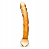 Dildo din sticlă - Glas Orange Tickler