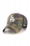 47brand șapcă MLB Los Angeles Dodgers B-CBRAN12GWP-CMD, 47 Brand