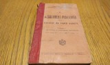 REGULAMENT PROVIZORIU ASUPRA CARELOR DE LUPTA USOARE - Vol. I Cunoasterea si Intretinerea Materialului - Brosteanu Ernest (general) - 1931, 327 p.