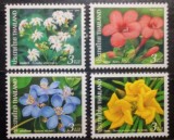 Thailanda 2002 flori, plante flori serie 4v neștampilat