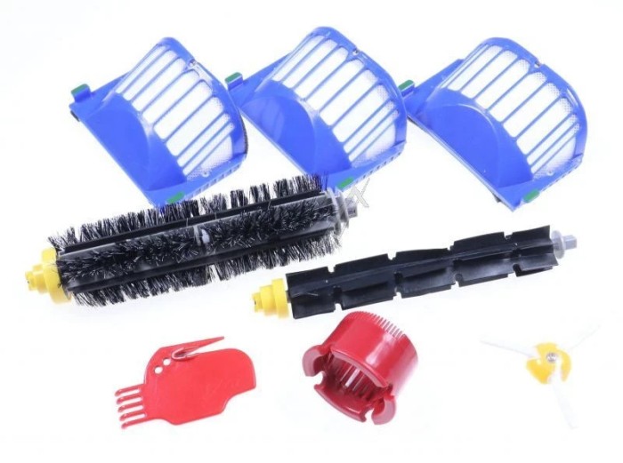 FILTER (3), BĂśRSTEN (1), WALZEN (2) +ZUBEHĂ&ndash;R-SET FĂśR ROOMBA 600 SERIE SQOON pentru aspirator Articol