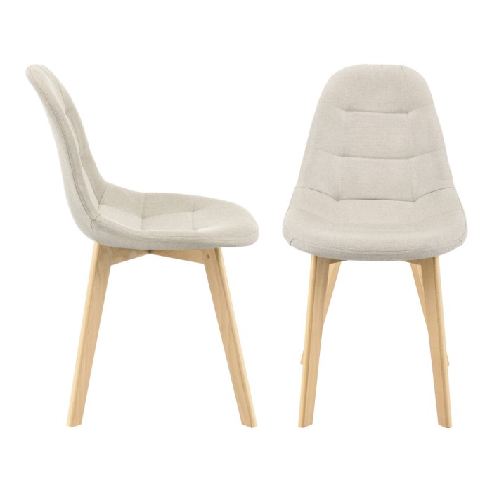 Scaune bucatarie Kopparberg B set 2 buc bej [en.casa] HausGarden Leisure