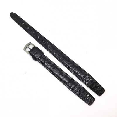 Curea de ceas - Prindere Speciala - Piele Naturala Neagra - 10mm - W3737 foto