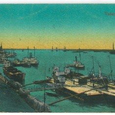 4818 - GALATI, Harbor, Ships, Romania - old postcard - unused