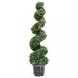 Planta artificiala de cimisir cu ghiveci, verde, 117cm, spirala, vidaXL